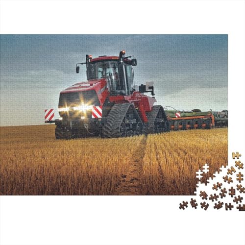 Landwirtschaftliche Werkzeuge, Traktoren, Puzzle, 300-teiliges Puzzle für Erwachsene, Teenager, Holzpuzzle für Erwachsene, Puzzlespielzeug, einzigartiges Herausforderungsspiel, 40 x 28 cm von JIANGENNF