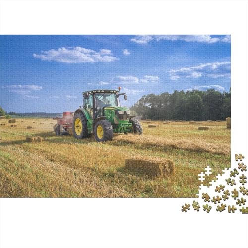 Landwirtschaftliche Werkzeuge, Traktoren, Puzzle, 300-teiliges Puzzle für Erwachsene, Teenager, Holzpuzzle für Erwachsene, Puzzlespielzeug, einzigartiges Herausforderungsspiel, 40 x 28 cm von JIANGENNF