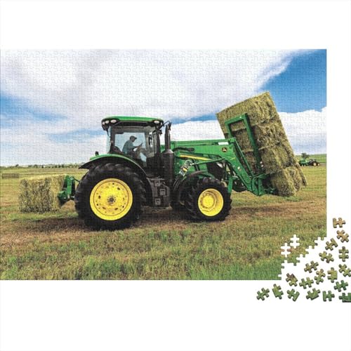 Landwirtschaftliche Werkzeuge, Traktoren, Puzzle 1000 Teile für Erwachsene und Jugendliche von Wooden Puzzles for Adults, Puzzle Toys, nachhaltiges Puzzle für Erwachsene 75 x 50 cm von JIANGENNF