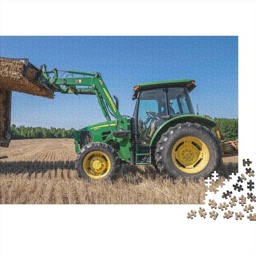 Landwirtschaftliche Werkzeuge, Traktoren, Puzzle für Erwachsene und Jugendliche von Difficult Challenging Puzzles, 500-teiliges Holzpuzzle für Erwachsene und Jugendliche, 52 x 38 cm von JIANGENNF