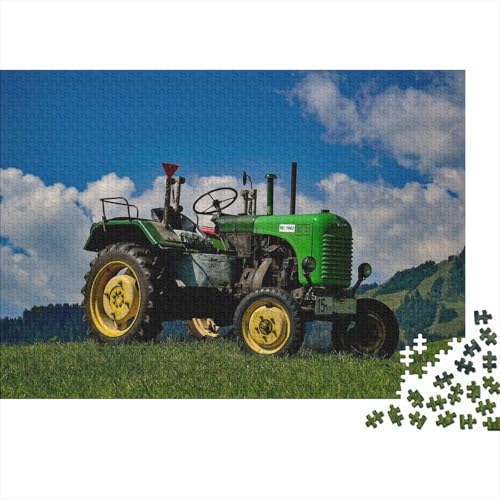 Landwirtschaftliche Werkzeuge, Traktoren, Puzzle für Erwachsene und Jugendliche von Difficult Challenging Puzzles, Holzpuzzle mit 1000 Teilen für Erwachsene und Jugendliche 75 x 50 cm von JIANGENNF