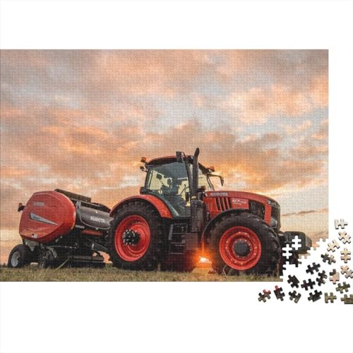 Landwirtschaftliche Werkzeuge, Traktoren für Erwachsene, 500-teiliges Puzzle, Geschenke, Kunst-Puzzles für Erwachsene, 500-teiliges Familienspiel, Weihnachts- und Geburtstagsgeschenke (Größe 52x38cm) von JIANGENNF