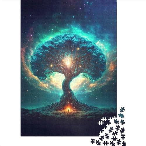 Magischer Baum Puzzles Puzzles für Erwachsene Teenager Puzzles für Erwachsene 300 Teile Entspannungspuzzles Spiele-Denkspiel 40x28cm von JIANGENNF