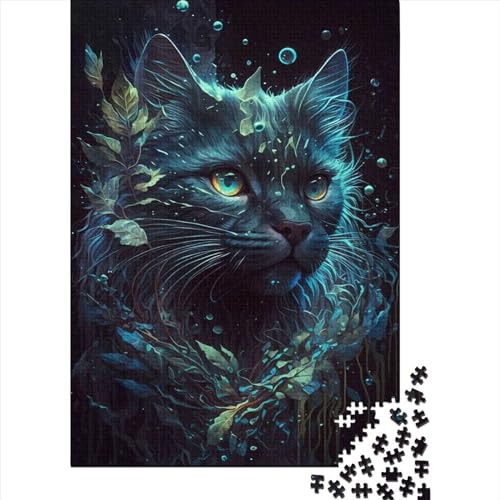 Perserkatze, entzückendes Holzpuzzle für Teenager, Geschenke für Teenager, 500-teiliges Puzzle für Erwachsene, Teenager, nachhaltiges Puzzle für Erwachsene, 52 x 38 cm von JIANGENNF