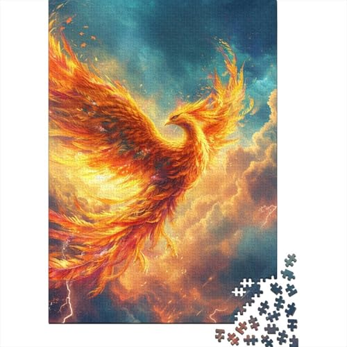 Phoenix-Vogel-Puzzle für Erwachsene, 500-teiliges Puzzle, 500 große Teile, für anspruchsvolles Puzzlespiel und Familienspiel 20,47x14,96 Zoll von JIANGENNF