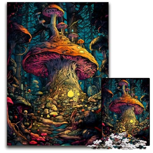 Pilzwaldkönigreich 1000 Teile Puzzle Geschenke Schwierige Puzzles für Erwachsene DIY-Dekoration, Gehirnherausforderung, für Erwachsene, Familie, 26x38cm/10,23x14,96 Zoll Pilzwaldkönigreich 1000 Teile Puzzle Geschenke Schwierige Puzzles für Erwachsene DIY-Dekoration, Gehirnherausforderung, für Erwachsene, Familie, 26x38cm/10,23x14,96 Zoll von JIANGENNF