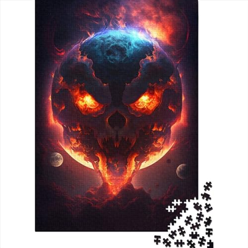 Planet of Devil Puzzle für Erwachsene und Jugendliche, 500 Teile, Holzpuzzle für Erwachsene, Puzzlespielzeug, nachhaltiges Puzzle für Erwachsene (Größe: 52 x 38 cm) von JIANGENNF