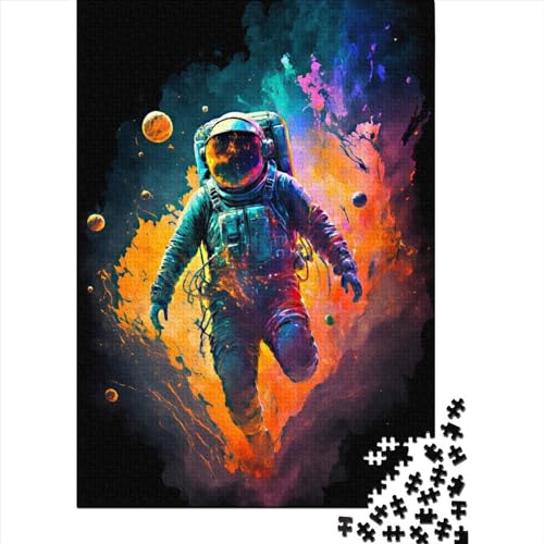 Puzzle „Lost in Space“, 500 Teile, für Erwachsene, Holzpuzzle, Puzzle für Erwachsene, Teenager, Puzzle für Erwachsene (52 x 37 cm) von JIANGENNF