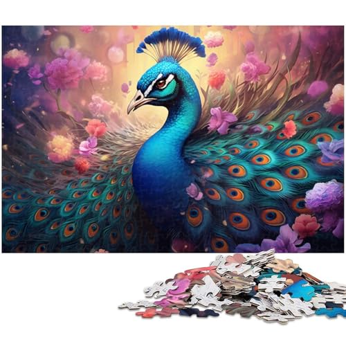 Puzzle 1000 Teile für Erwachsene, Bunte Pfauenpuzzles für Erwachsene, kompliziertes Design für Teenager, DIY-Dekor und gehirnfördernder Spaß, 26 x 38 cm / 10,23 x 14,96 Zoll Puzzle 1000 Teile für Erwachsene, Bunte Pfauenpuzzles für Erwachsene, kompliziertes Design für Teenager, DIY-Dekor und gehirnfördernder Spaß, 26 x 38 cm / 10,23 x 14,96 Zoll von JIANGENNF
