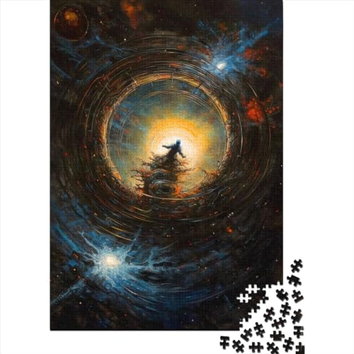 Puzzle 300 Teile für Erwachsene „Staring Into The Void“ Holzpuzzle für Erwachsene und Jugendliche durch Dekomprimieren, intellektuelles Lernspielzeug, 40 x 28 cm von JIANGENNF