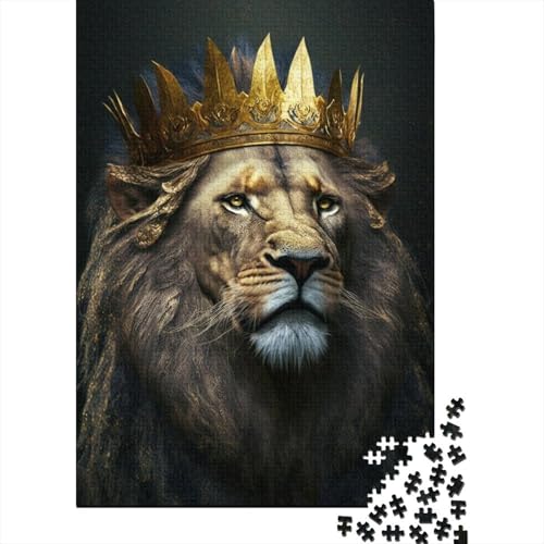 Puzzle Bloodline of The Lion Kings mit 300 Teilen, Puzzle für Erwachsene und Teenager, Puzzle für Erwachsene, Lernspiel, Herausforderungsspielzeug, 40 x 28 cm von JIANGENNF