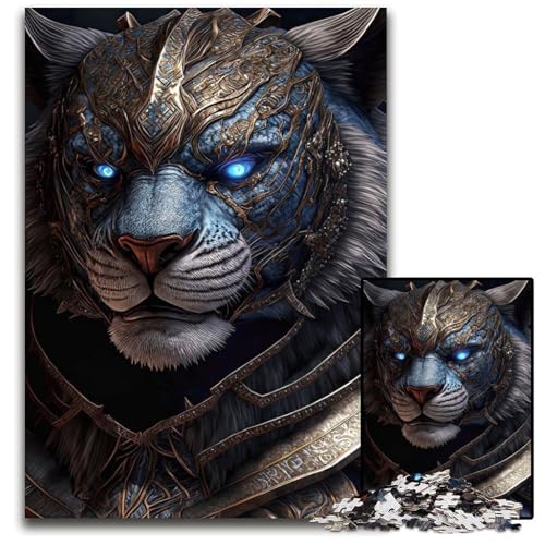 Puzzle für Erwachsene, 1000 Teile, Mechanischer Tiger, Papppuzzle für Erwachsene, Denkspiel für Teenager und Familieninteraktion, 26x38cm/10,23x14,96 Zoll Puzzle für Erwachsene, 1000 Teile, Mechanischer Tiger, Papppuzzle für Erwachsene, Denkspiel für Teenager und Familieninteraktion, 26x38cm/10,23x14,96 Zoll von JIANGENNF
