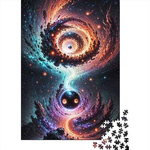 Puzzle für Erwachsene, 300 Teile, Schwarzes Loch, Puzzle, Puzzle für Erwachsene und Jugendliche, entspannendes geistiges Lernspielzeug, 40 x 28 cm von JIANGENNF