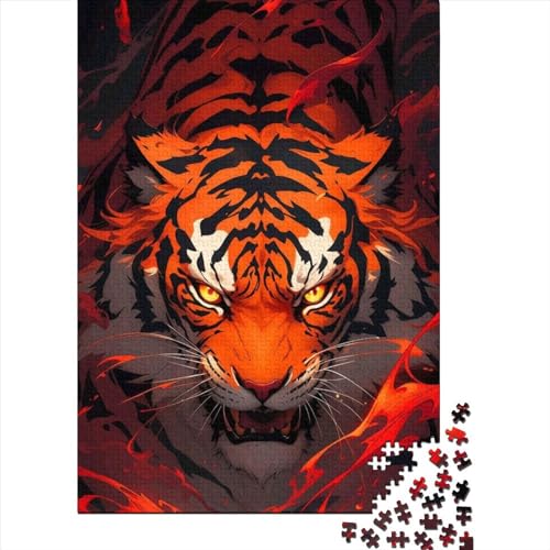 Puzzle für Erwachsene, 300 Teile, Tiger, Holzpuzzle für Erwachsene und Jugendliche von Wooden Jigsaw Puzzles für Erwachsene und Teenager, 40 x 28 cm von JIANGENNF