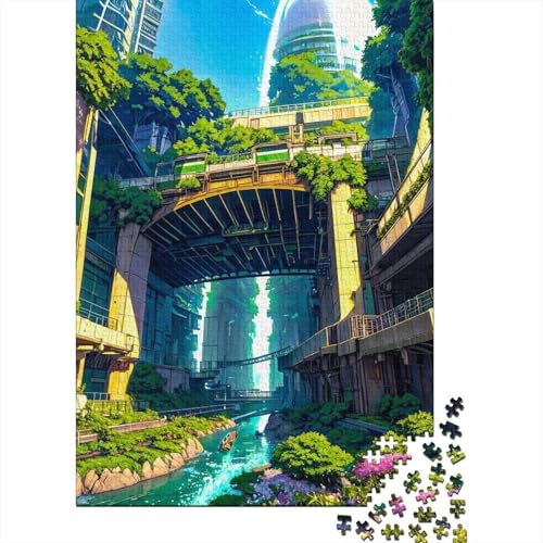 Puzzle für Erwachsene im japanischen Stil, 500 Teile, Puzzle für Erwachsene, Teenager-Puzzle für Erwachsene, Lernspiel, Herausforderungsspielzeug 20,47x14,96 Zoll von JIANGENNF