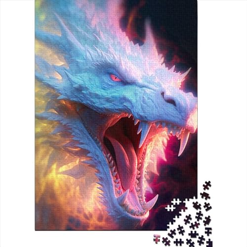 Puzzle für Erwachsene und Jugendliche „Dragons Quest“, lustiges Puzzle für Erwachsene, 500 Teile, schwierige, anspruchsvolle Puzzles, 500 Teile (Größe: 52 x 38 cm) von JIANGENNF