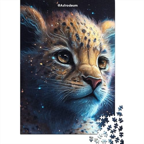 Puzzle mit Tiermotiven, Jaguar, für Erwachsene und Teenager, 500 Teile, Puzzle für Erwachsene, einzigartige Geburtstags (Größe: 52x38cm) von JIANGENNF