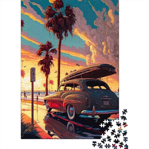 Reise nach Hawaii Puzzle für Erwachsene 300 Teile Holzpuzzle Puzzles für Erwachsene Teenager Nachhaltiges Puzzle für Erwachsene | Spiele 40x28cm von JIANGENNF