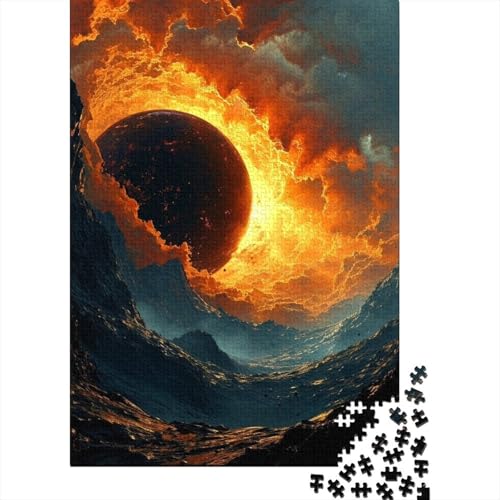 Sonnenaufgang oder Sonnenaufgang, Holzpuzzle für Erwachsene, Puzzle 500 Teile, Puzzle für Erwachsene, Geschenke, Puzzles für Erwachsene, Lernspiel, Herausforderungsspielzeug, 52 x 38 cm von JIANGENNF