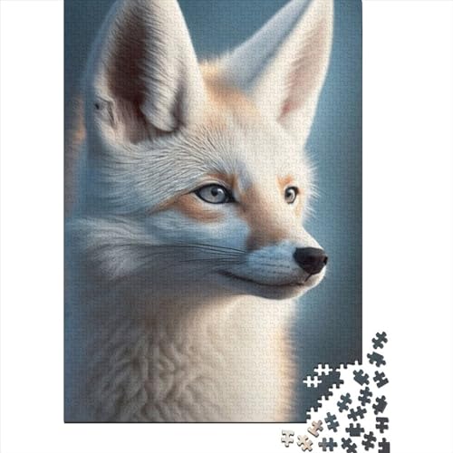 Spiel-Geschenk-Puzzle,Tier-Fuchs,300-teiliges Puzzle für Erwachsene,Premium-Puzzle aus 100% recyceltem Holz,für Erwachsene und Jugendliche ab 12 Jahren,Entspannungs-Puzzles,Spiele,Größe: 40x28cm von JIANGENNF