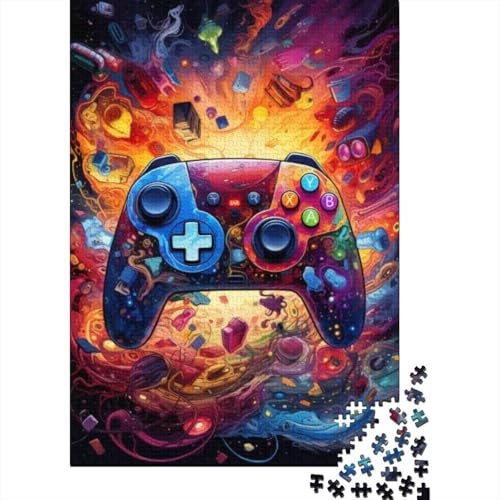 Spielcontroller-Holzpuzzle für Erwachsene, Puzzle für Erwachsene, 1000-teiliges Puzzle, Puzzle für Erwachsene, Lernspiel, Herausforderungsspielzeug 29,53x19,69 Zoll von JIANGENNF