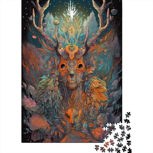 Spirit of The Forest für Erwachsene, schwierige Puzzles, Kunst-Puzzles für Erwachsene, 300 Teile, Holzpuzzles für Erwachsene und Teenager, 40 x 28 cm von JIANGENNF