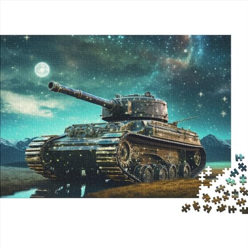 Star Tank Lustiges Puzzle für Erwachsene 1000 Teile, 1000-teiliges Puzzle für Erwachsene Teenager, Lernspiel, Herausforderungsspielzeug, 75x50cm von JIANGENNF