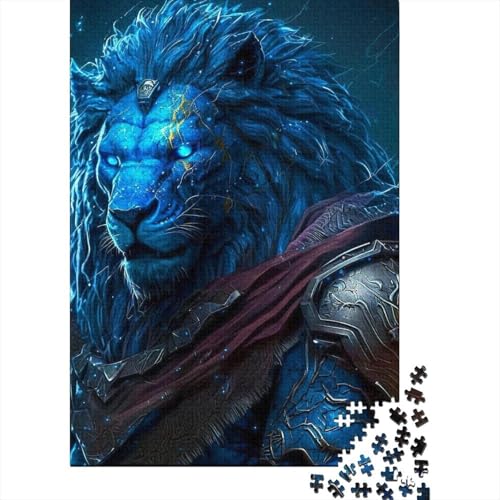 Thunder Lion-Puzzles für Erwachsene und Teenager, 500 Teile, für Erwachsene, schwierige Puzzles, entspannendes geistiges Lernspielzeug (Größe: 52x38cm) von JIANGENNF