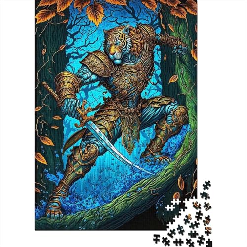 Tiger-Puzzle für Erwachsene, 300 Teile, Puzzle für Erwachsene, Teenager-Puzzle für Erwachsene, Lernspiel, Herausforderungsspielzeug 15,75x11,02 Zoll von JIANGENNF