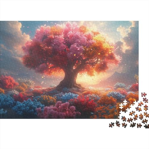 Traumwald-Puzzle aus Holz, Puzzles für Erwachsene und Jugendliche, schwierige, anspruchsvolle Puzzles mit 300 Teilen, tolles Geschenk für Erwachsene, Spiele 40 x 28 cm von JIANGENNF