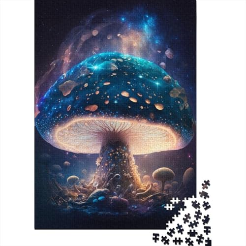 Zauberpilz-Puzzle aus Holz, Puzzle für Erwachsene, Teenager, Erwachsene, 300 Teile, Puzzle, Entspannungspuzzle, Spiele, Denksport-Puzzle (Größe 40x28cm) von JIANGENNF