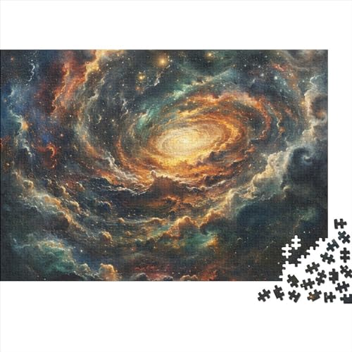 A Sky Full of Galaxies 500 Teile Puzzle Für Erwachsene Herausforderndes Einzigartiges Home Dekoration A Beautiful Scene at Night Impossible Puzzle Geburtstagsgeschenk Für Erwachsene 500pcs (52x38cm) von JIANQIANG