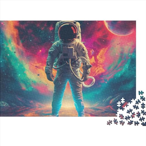 Astronaut 500 Teile Puzzle Für Erwachsene Schwierigkeits Lernspiel Spielzeug Geschenk Cosmic Flying Man Impossible Puzzle Geburtstagsgeschenk Für Erwachsene 500pcs (52x38cm) von JIANQIANG