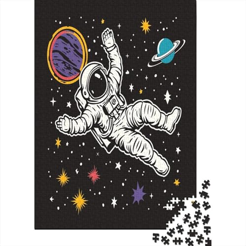 Astronaut Puzzlespiel 1000 Teile Für Erwachsene, Einzigartige Kunstwerke Und Vorlage - Geburtstagsgeschenk - Spaßige Puzzles Mit Überraschung Von Puzzle in A Bag Puzzel 1000pcs (75x50cm) von JIANQIANG