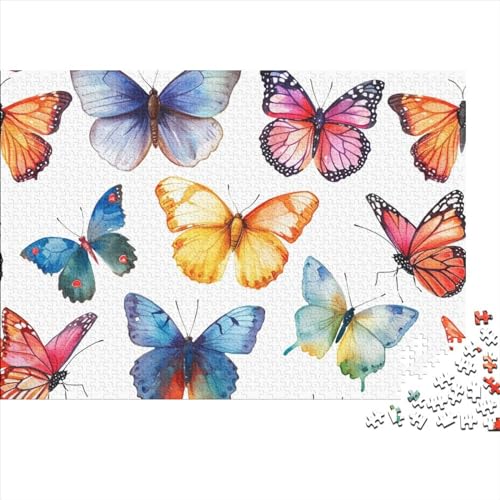 Butterfly 1000 Teile Puzzle Für Erwachsene Herausforderndes Lernspiel Spielzeug Geschenk Beautiful Insects Impossible Puzzle Geburtstagsgeschenk Für Erwachsene 1000pcs (75x50cm) von JIANQIANG