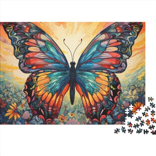 Butterfly 300 Teile Puzzle Für Erwachsene Herausforderndes Lernspiel Home Dekoration Beautiful Insects Impossible Puzzle Geburtstagsgeschenk Für Erwachsene 300pcs (40x28cm) von JIANQIANG