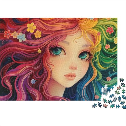 Cartoon Princess 1000 Teile Puzzle Für Erwachsene Schwierigkeits Lernspiel Farbenfrohes Noble Women Impossible Puzzle Geburtstagsgeschenk Für Erwachsene 1000pcs (75x50cm) von JIANQIANG