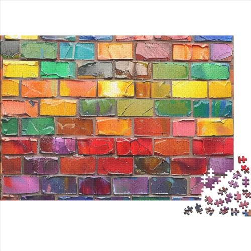 Colored Building Blocks 1000 Teile Puzzle Für Erwachsene Geschicklichkeitsspiel Einzigartiges Home Dekoration Toys for Developing Intelligence Impossible Puzzle Geburtstagsgeschenk Für Erwachsene 1000 von JIANQIANG