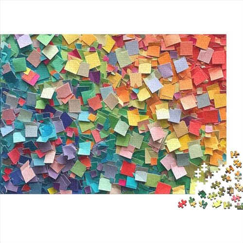 Colored Building Blocks 500 Teile Puzzle Für Erwachsene Herausforderndes Lernspiel Farbenfrohes Toys for Developing Intelligence Impossible Puzzle Geburtstagsgeschenk Für Erwachsene 500pcs (52x38cm) von JIANQIANG