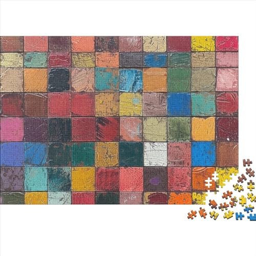 Colored Building Blocks 500 Teile Puzzle Für Erwachsene Schwierigkeits Lernspiel Spielzeug Geschenk Toys for Developing Intelligence Impossible Puzzle Geburtstagsgeschenk Für Erwachsene 500pcs (52x38 von JIANQIANG