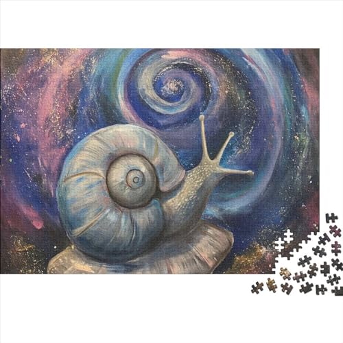 Cute Snail 1000 Teile Puzzle Für Erwachsene Geschicklichkeitsspiel Lernspiel Farbenfrohes Slow Moving Animals Impossible Puzzle Geburtstagsgeschenk Für Erwachsene 1000pcs (75x50cm) von JIANQIANG