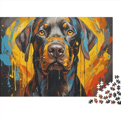 Dog 1000 Teile Puzzle Für Erwachsene Geschicklichkeitsspiel Einzigartiges Home Dekoration Pets Impossible Puzzle Geburtstagsgeschenk Für Erwachsene 1000pcs (75x50cm) von JIANQIANG