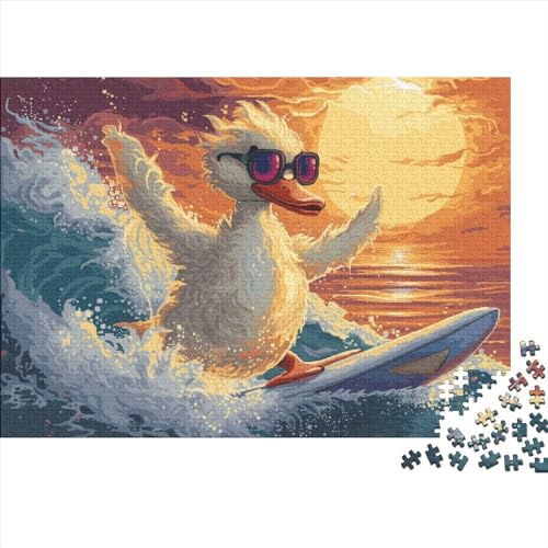 Duck(10 1000 Teile Puzzle Für Erwachsene Geschicklichkeitsspiel Einzigartiges Spielzeug Geschenk Animals That Love Swimming Impossible Puzzle Geburtstagsgeschenk Für Erwachsene 1000pcs (75x50cm) von JIANQIANG
