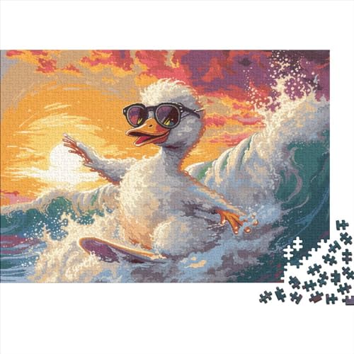 Duck 1000 Teile Puzzle Für Erwachsene Geschicklichkeitsspiel Einzigartiges Home Dekoration Animals That Love Swimming Impossible Puzzle Geburtstagsgeschenk Für Erwachsene 1000pcs (75x50cm) von JIANQIANG