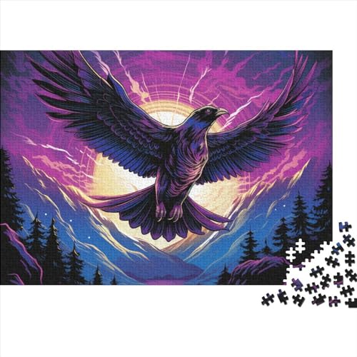 Eagle 1000 Teile Puzzle Für Erwachsene Geschicklichkeitsspiel Lernspiel Farbenfrohes Birds of Prey in The Air Impossible Puzzle Geburtstagsgeschenk Für Erwachsene 1000pcs (75x50cm) von JIANQIANG