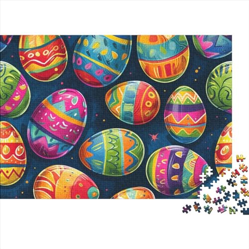 Easter Egg 1000 Teile Puzzle Für Erwachsene Geschicklichkeitsspiel Einzigartiges Farbenfrohes Gorgeous Objects Impossible Puzzle Geburtstagsgeschenk Für Erwachsene 1000pcs (75x50cm) von JIANQIANG