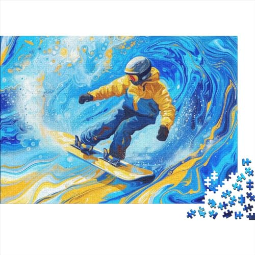 Extreme Sports Oil Painting 300 Teile Puzzle Für Erwachsene Schwierigkeits Lernspiel Home Dekoration High Difficulty Sports Events Impossible Puzzle Geburtstagsgeschenk Für Erwachsene 300pcs (40x28cm von JIANQIANG