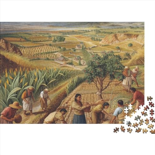 Farm 1000 Teile Puzzle Für Erwachsene Geschicklichkeitsspiel Einzigartiges Home Dekoration A Place Where Crops Are Produced Impossible Puzzle Geburtstagsgeschenk Für Erwachsene 1000pcs (75x50cm) von JIANQIANG