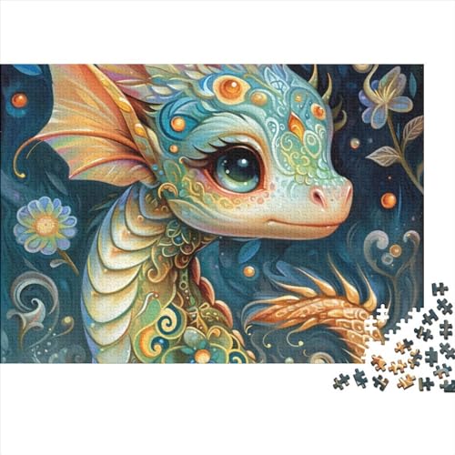 Flame Pterosaur 300 Teile Puzzle Für Erwachsene Geschicklichkeitsspiel Einzigartiges Spielzeug Geschenk Flying Reptiles Impossible Puzzle Geburtstagsgeschenk Für Erwachsene 300pcs (40x28cm) von JIANQIANG