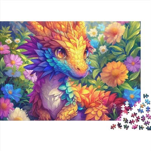 Flame Pterosaur 500 Teile Puzzle Für Erwachsene Geschicklichkeitsspiel Stress Abbauen Spielzeug Geschenk Flying Reptiles Impossible Puzzle Geburtstagsgeschenk Für Erwachsene 500pcs (52x38cm) von JIANQIANG